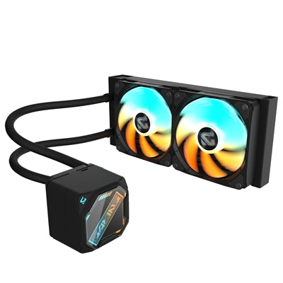 GIGABYTE Gaming 240mm AIO Liquid CPU Cooler ARGB Aluminum Black GIGABYTE Gaming 240mm AIO Liquid CPU Cooler ARGB Aluminum Black